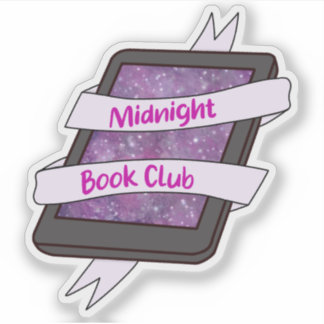 Galaxy Midnight Book Club Kindle Sticker