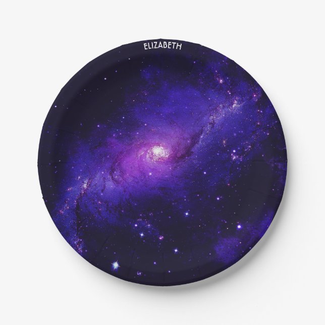 Galaxy Milky Way Galaxy Astronomy Science Paper Plates (Front)