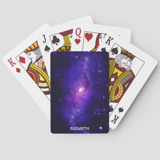 Galaxy Milky Way Galaxy Astronomy Science Poker Cards (Back)