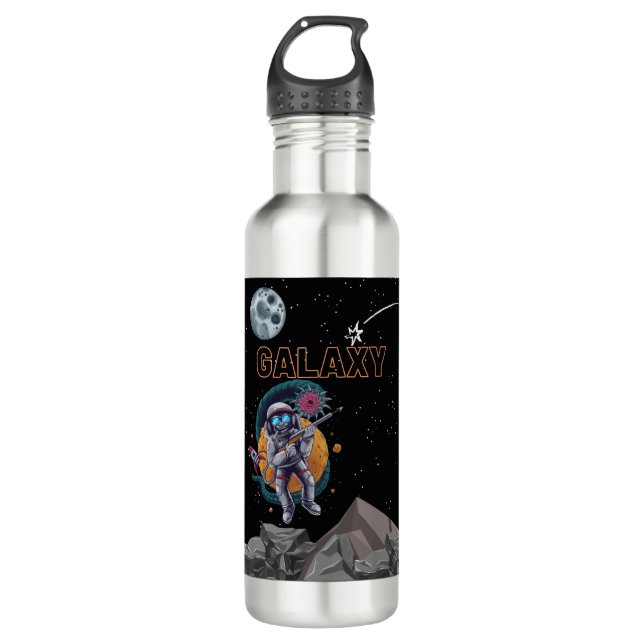GALAXY monkey Stainless Steel Water Bottle (Front)