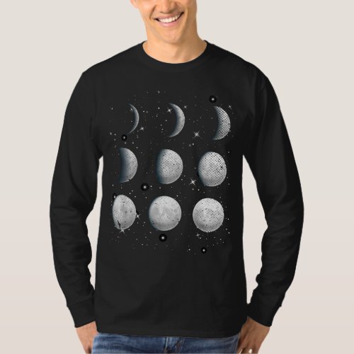 Galaxy Moon Cycle Astronaut Space Scientist Astron T_Shirt