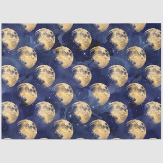 Galaxy Moon Series Design 10 Tissue Paper (Front)