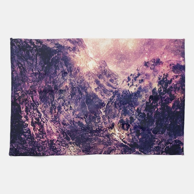 Galaxy Mountains Towel (Horizontal)