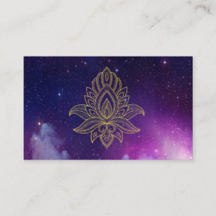 *~* Galaxy Nebula Cosmic Sacred Hamsa Business Card