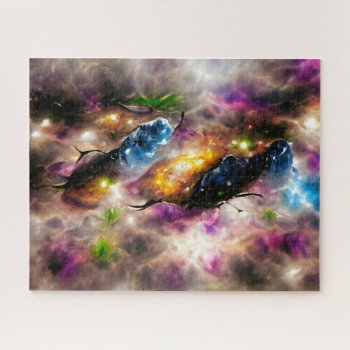 Galaxy Nebula Jigsaw Puzzle by karenfoleyphoto at Zazzle