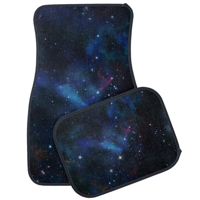 Galaxy Nebula Space Art Design Car Floor Mat (Set)
