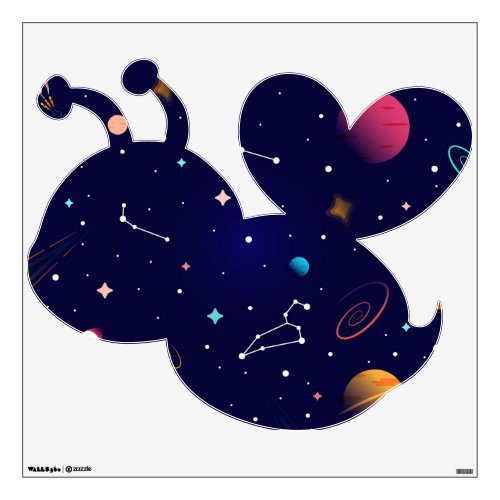 Galaxy Nebula Space Hubble Photo Bumble Bee  Wall Decal