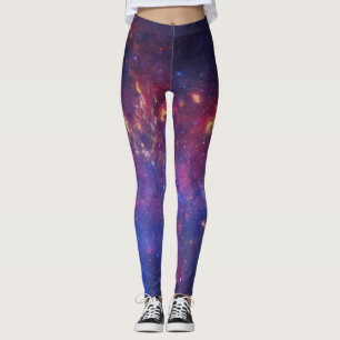 Galaxy Nebula Yoga Pants Space Purple