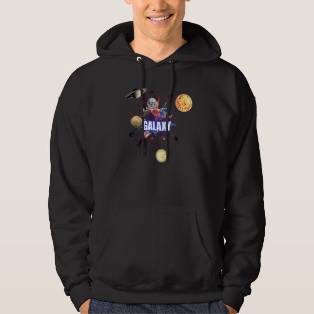 Galaxy Nerd Space Planet Universe Astro Hoodie (Front)