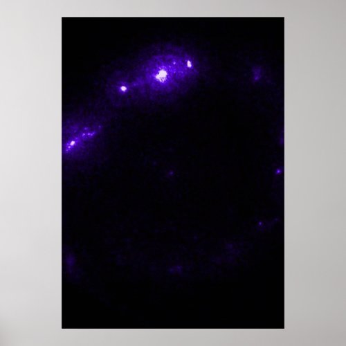 Galaxy NGC 1512 in Ultraviolet Light Poster