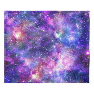 Galaxy Night Print Cosmic Design Duvet Cover