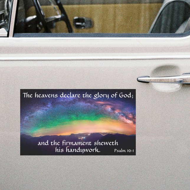 Galaxy Night Sky Psalms Verse Magnet (Creator Uploaded)