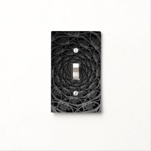 Galaxy of Filaments in Black and White Light Switch Cover