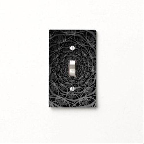 Galaxy of Filaments in Black and White Light Switch Cover