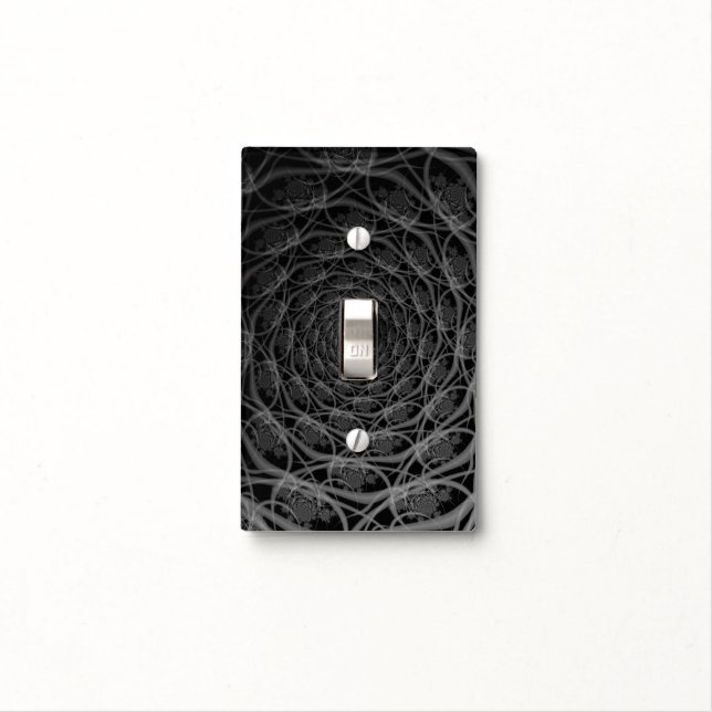Galaxy of Filaments in Black and White Light Switch Cover (In Situ)