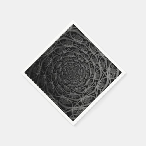 Galaxy of Filaments in Black and White Napkin