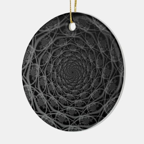 Galaxy of Filaments in Black and White Ornament
