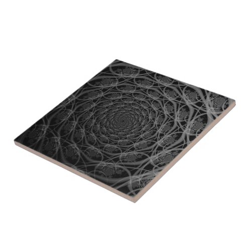 Galaxy of Filaments in Black and White tile