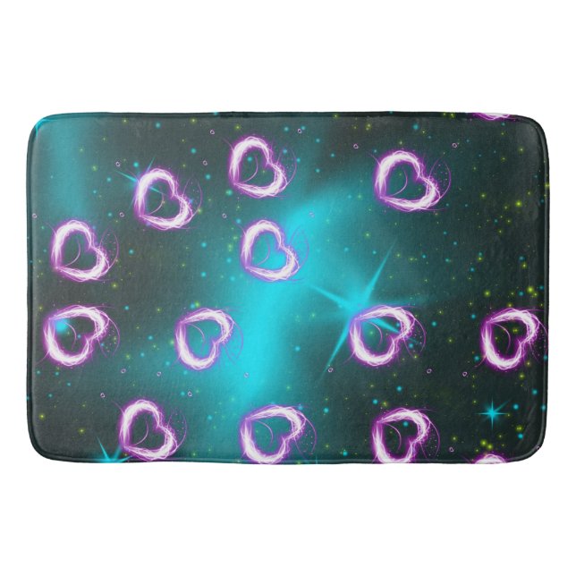 Galaxy of heart bath mat (Front)