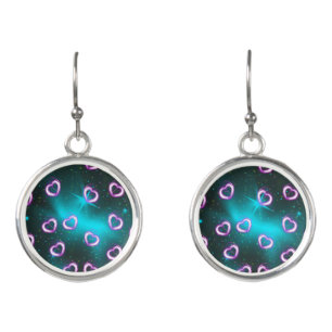 Galaxy of heart earrings