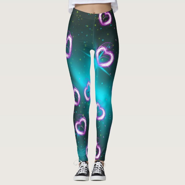 Galaxy of heart leggings (Front)