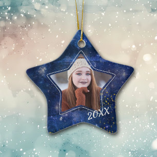 Galaxy of Stars Graduate Photo Ornament