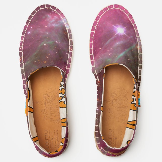 Galaxy of Stars in Tarantula Nebula Pink Hue, ZGOS Espadrilles (Front)