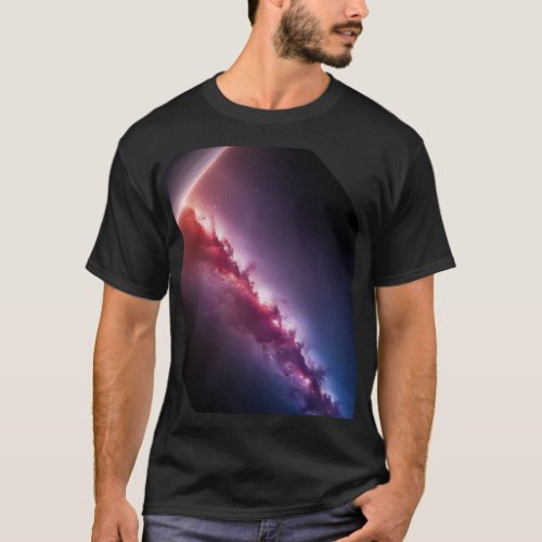Galaxy on the horizon T_Shirt