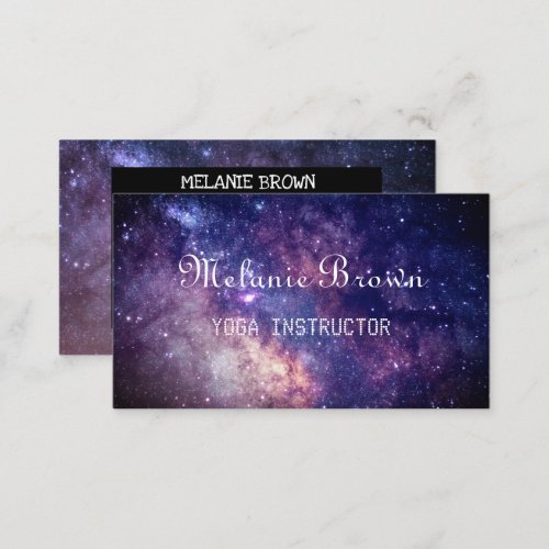 Galaxy Outer Space Hipster pattern Stars New Age  Business Card