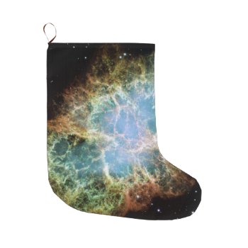 Galaxy Outer Space Large Christmas Stocking by Ckrickett at Zazzle
