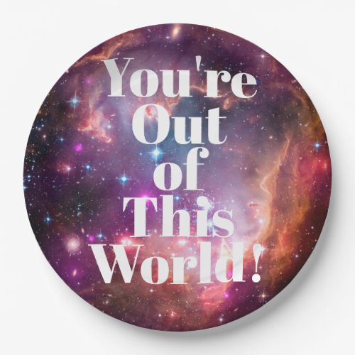 Galaxy Outer Space Out of This World Party Paper Plates