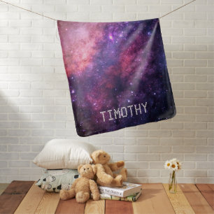 Galaxy Outer Space Planets Stars Sky Universe Baby Blanket