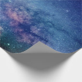 Galaxy Outer space Sky Stars Celestial Blue  Wrapp Wrapping Paper (Corner)