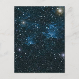Galaxy outer space starry night sky postcard