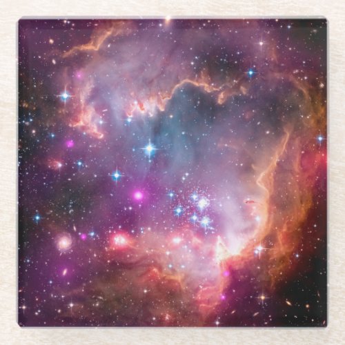 Galaxy Outer Space Stars Interstellar Nebula Glass Coaster