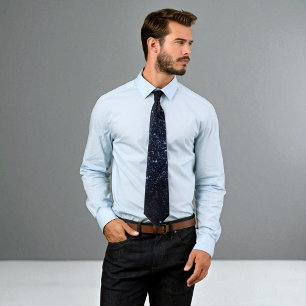 Galaxy Outer Space Stars Starry Night Sky Nasa Nec Neck Tie