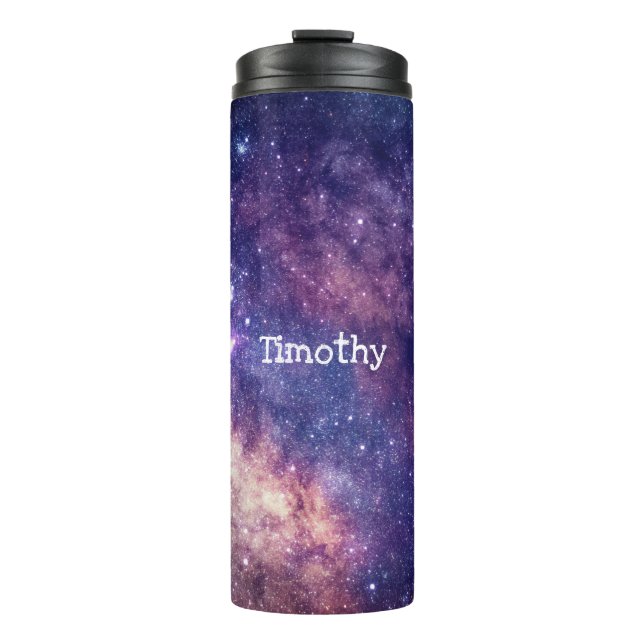 Galaxy Outer Space Stars Starry Night Sky Thermal Tumbler (Front)
