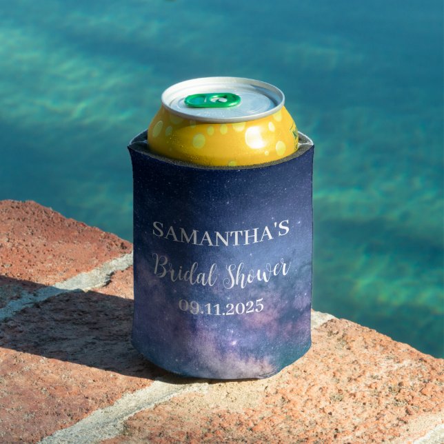 Galaxy Outer Space Stars Starry Night Wedding Can Cooler (In Situ Pool)