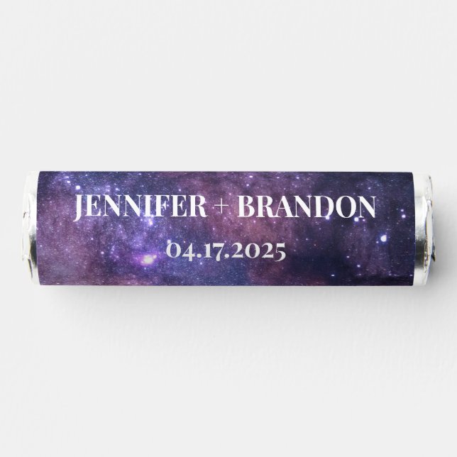 Galaxy Outer Space Stars Starry Thank you Breath Savers® Mints (Front)