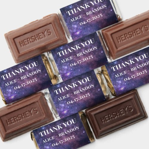 Galaxy Outer Space Stars Starry Thank you Hersheys Miniatures