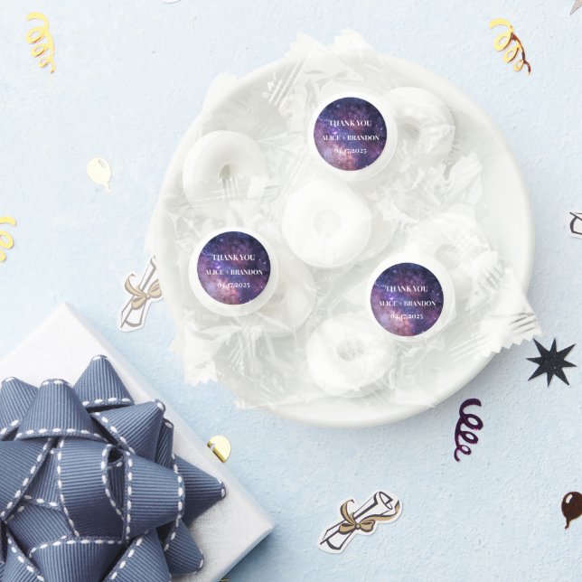 Galaxy Outer Space Stars Starry Thank you Life Saver® Mints (Party)