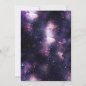 Galaxy Outer Space Wedding Invitation (Back)