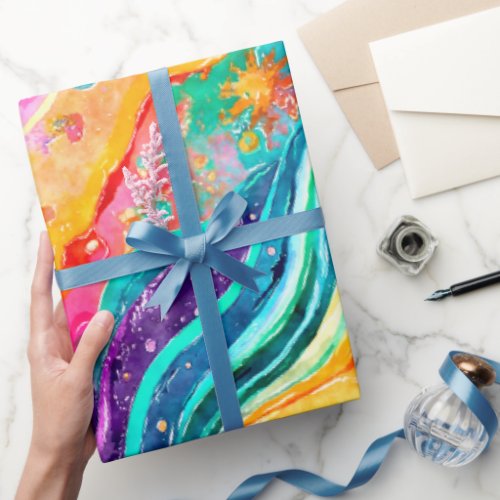 GALAXY  OUTER SPACE  WRAPPING PAPER