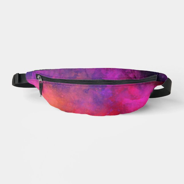 Galaxy Paint Splatter effect Fanny Pack (Front)