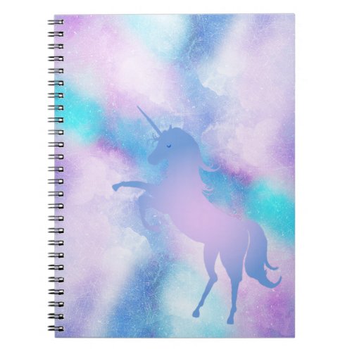 Galaxy Pastel Unicorn Notebook