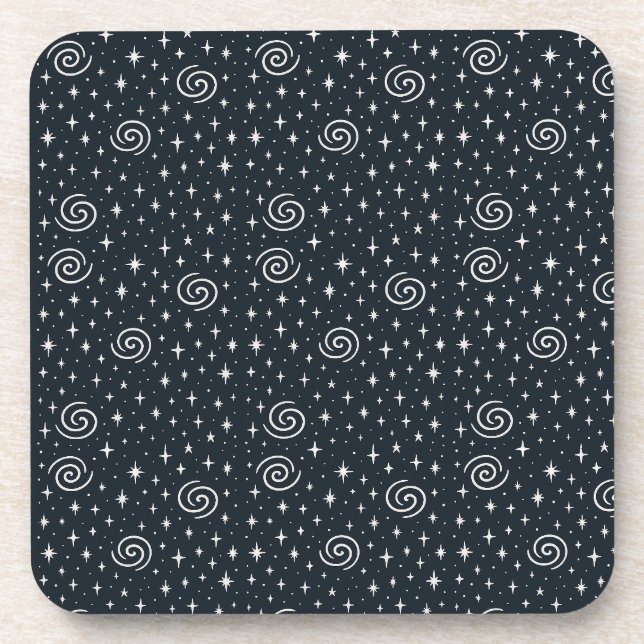 Galaxy pattern beverage coaster (Front)