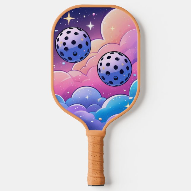 Galaxy Pickleball Magic – Cute Space-Themed Paddle (Front)
