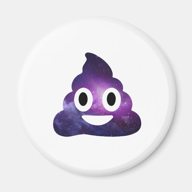 Galaxy Poo Emoji Magnet (Front)