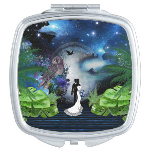 Galaxy-Portal Bridesmaid gift Compact Mirror