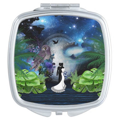 Galaxy_Portal Bridesmaid gift Compact Mirror
